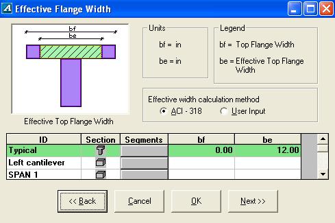 Chapter 6 STRUCTURAL MODELING span length, respectively. These values will be updated when the support dimensions are entered. 9. Click OK to save input data and close Geometry-Span (More) window. 10.