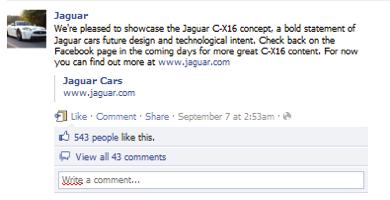 11/10/11 13/10/11 Publications about the Jaguar c-x16 These