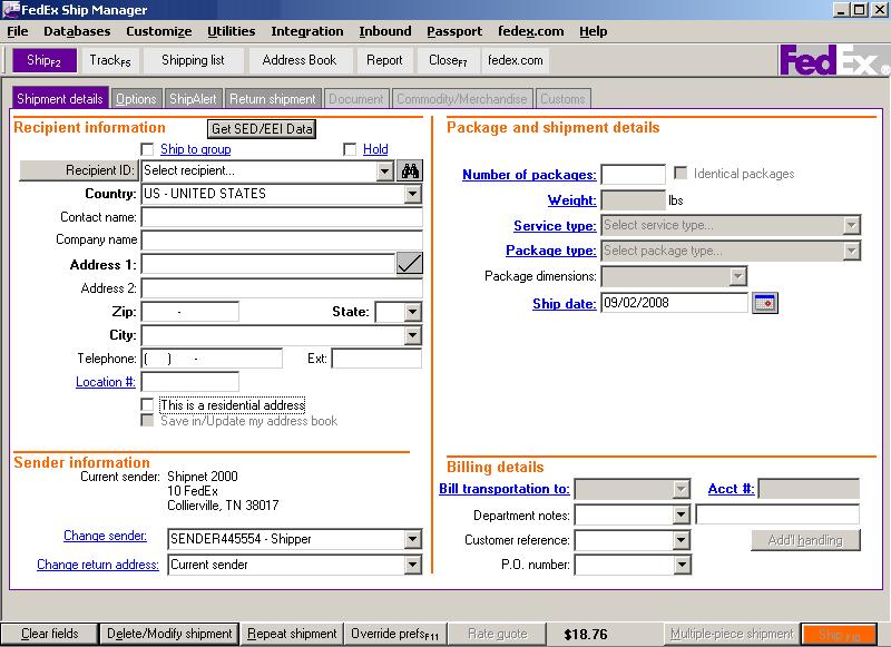 Step 2: Download EEI Data Import EEI Data Once the Get SED/EEI Data button displays on your FedEx Ship Manager Software screen and the ITN is ready to download from FedEx Export AgentFile, you are