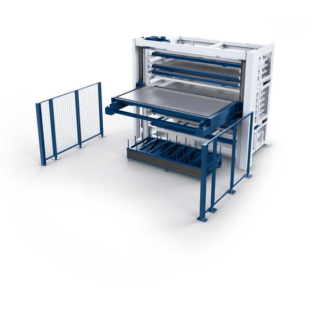 28 PalletMaster Tower Automation The multiple pallet changer PalletMaster Tower Higher quality thanks to single sheet processing Up to 50%* higher machine utilization due to operation in unattended