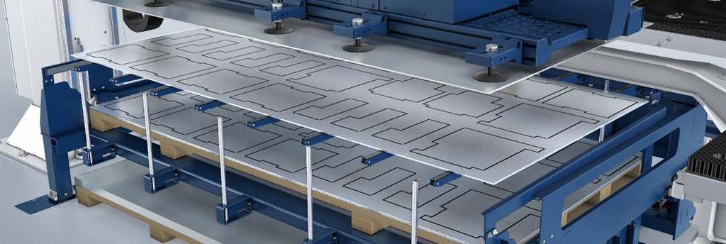 The SheetMaster Compact on a TruPunch 2000. n Experience the SheetMaster Compact in action: www.trumpf.