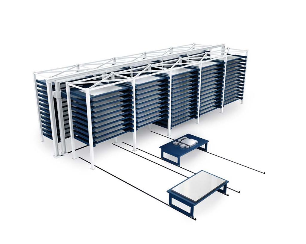 62 STOPA large storage systems Automation The utmost efficiency for your manufacturing operations Large storage systems Non-stop productivity 24 hours a day, 7 days a week Low service and maintenance