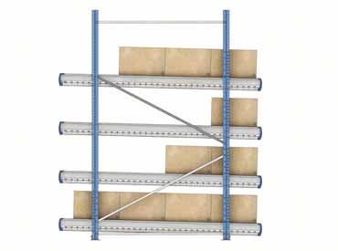 Construction Systems Straightforward modification It is possible to easily rearrange the initial layout in terms of rails and inclination in order to adapt them to the changes to the warehouse.