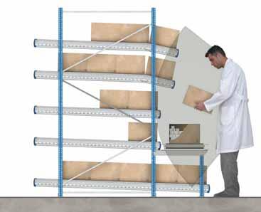 - Cardboard boxes are sensitive to damp and humidity in the warehouse, and a different layout or inclination is required.