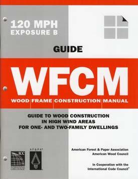 Guide Background Guides in compliance with WFCM Guides intended to Provide only wind-related requirements Contain requirements for specific wind speed zones in separate books 90 mph 100 mph 110 mph