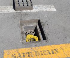 Valves and plugs Permanent valves may be installed at a storm drain inlet to allow for emergency shut-off.