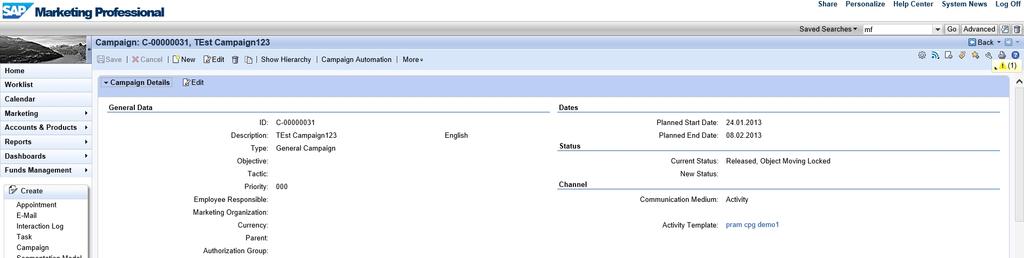 UI Harmonization Belize Theme for CRM WebUI - Object Page Consistent