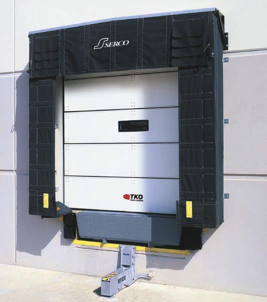 All leveler operations can be interlocked with other dock functions such as vehicle restraints, dock doors and security systems. Push-Button Safety.