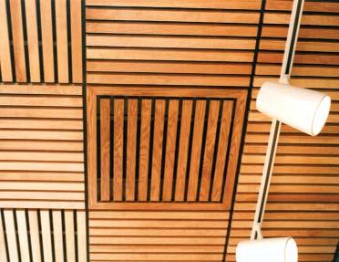 If you are looking to enhance the acoustics, recycled cotton acoustical backer is available. This system can be mechanically attached to walls or ceilings.