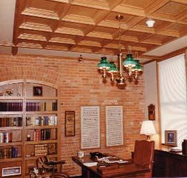 Wood Ceiling Panels Old World and Old World Coffered provide the warmth and classic elegance of select hardwoods; perfect for the dignified and prestigious look that only wood offers.