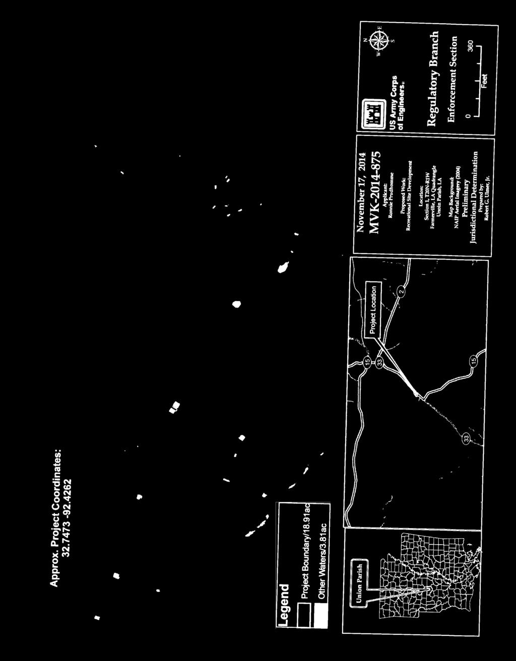 Unoin Parish, LA Map Background: NAP Aera magery (2004)