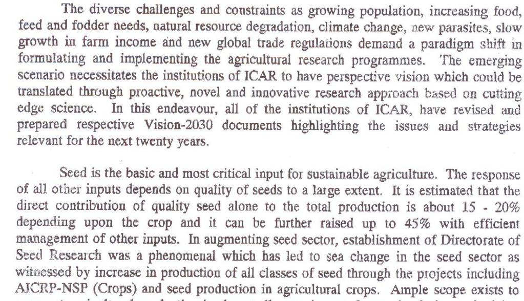 Foreword Secretary, Department of Agricultural