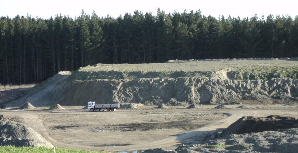 Other Burwood earthquake recovery activities Silt 500,000 tonnes stockpiled Material from