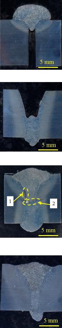 (c) Plasma welding and MIG welding (two passes) Fig.