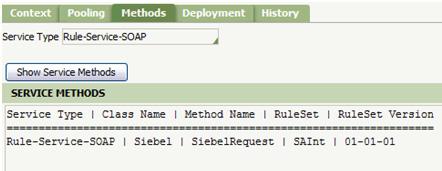 Pega SOAP Service and Service Package Rule Figure 9 Invoking Siebel and PRPC Services: Functionality to Search Service Request in Siebel Based on the incoming parameters from PRPC, Siebel