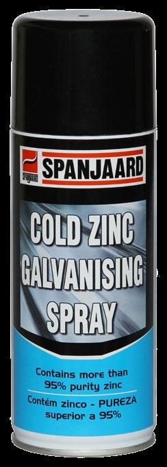 COLD ZINC GALVANISING SPRAY 95% purity zinc rich touch-up paint for galvanised steel.
