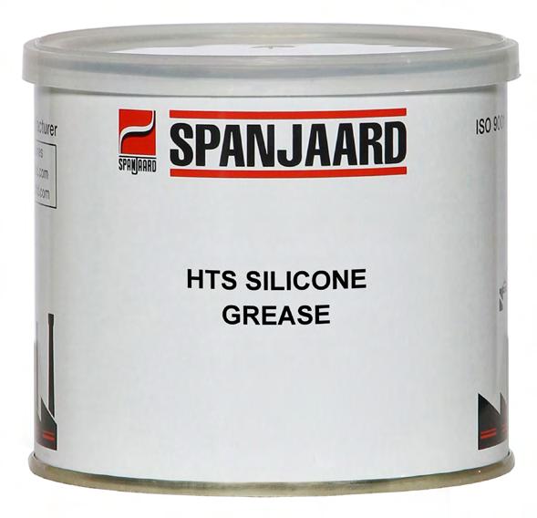 HTS SILICONE GREASE High temperature, high quality silicone grease resistant to water and corrosive conditions. Suitable for wide temperature range operating conditions -40 C to +200 C.