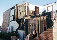 Trees are often uprooted and blown over. F5 Incredible: Strong frame houses and engineered buildings are lifted from their foundations or are significantly damaged or destroyed.