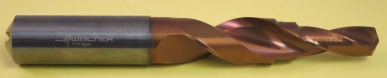 with short flute length Custom grind stepped carbide Note gain in amplitude due to reduction at