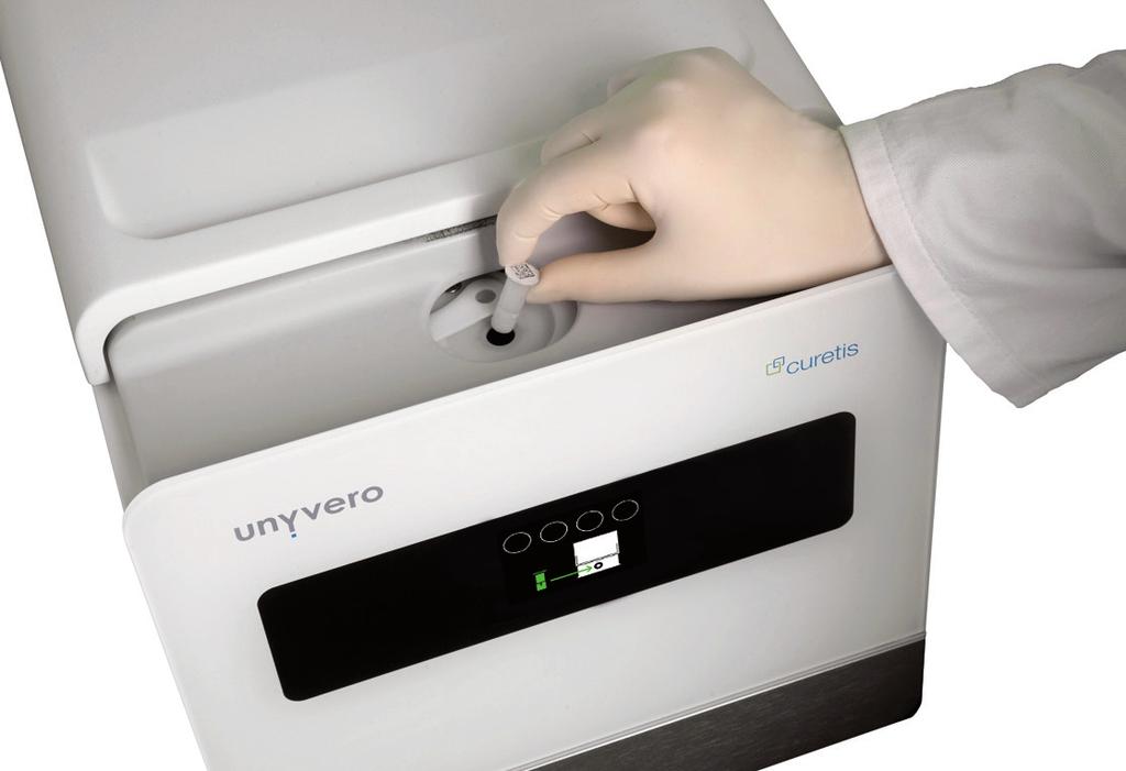 Scanning and inserting the Unyvero Cartridge Step 4 Four to five hours analysis