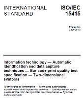 Without Standards There Is Chaos ISO 15416 1D codes ISO 15415