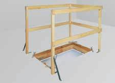 LOFT LADDER ACCESSORIES BALUSTRADE LXB-U The loft balustrade is made of pine wood, protects the ceiling opening in the attic and makes it easier and safer to descend the ladder.