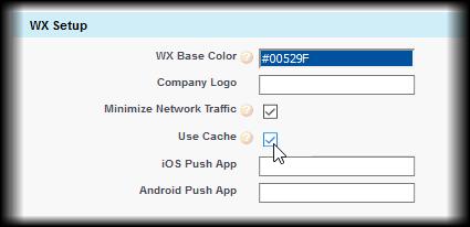 How to Optimize WX Performance Speeding Up WX After Initial Page Loading Speeding Up WX After Initial Page Loading Caching offers a customizable option to improve page loading times after initial