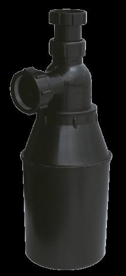 PP BOTTLE TRP Inlet 1 ½ BSP 75 Standard colour: black (other colours available on request, Net weight: 0.