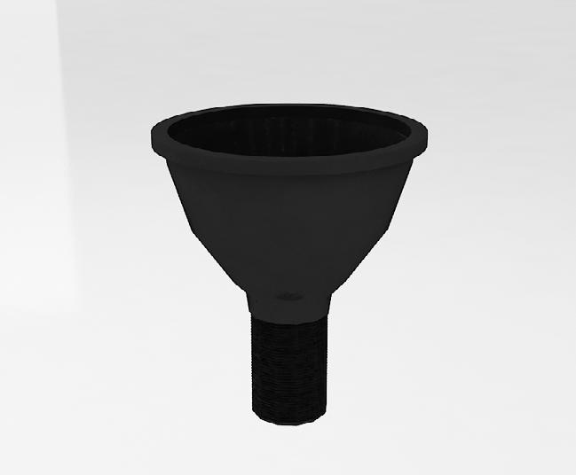 PP DRIP CUPS Standard colour: black (other colours available on request, Net weight: 0.