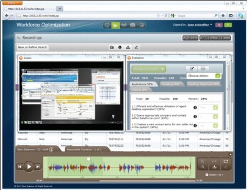 Quality Management: Provides audio call recording, quality evaluations, performance dashboard, and reports Advanced Quality Management: Includes all of the Quality Management functions plus screen