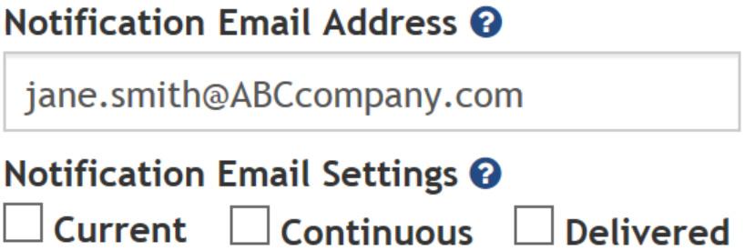 By editing a contact record in your myuts Address Book. Three types of shipment notifications can be sent through myuts: Current: This option sends our standard Tracking URL.