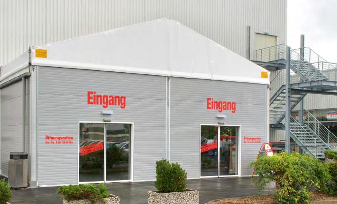 Sales buildings Example: Sales buildings Our sales structures expand your sales areas for