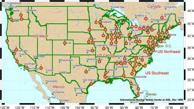 In The United States there are 110 commercial reactors in 32 states. Six states rely on nuclear power for more than 50 percent of their energy.