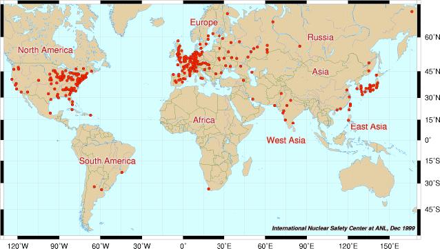 Worldwide, 434 reactors