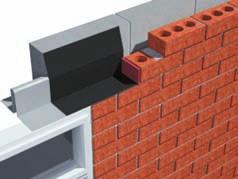 Horizontal Cavity Trays Flat or mono pitch roofs are catered for with horizontal trays.
