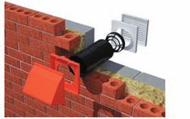 Horizontal extension sleeves are also available to increase the projection of either the front or rear of the telescopic adaptor to cater for different wall constructions.
