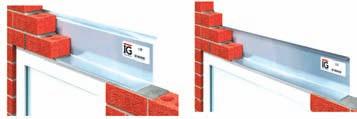 Cavity Wall Lintels: Are available as Standard Duty, Heavy Duty and Extra Heavy Duty Loading also as wide inner or wide outer leaf and eaves varieties Installation Advice: Blockwork built tight