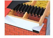 Provides an economical and convenient solution to the problem of eaves ventilation and ensures that a ventilation channel at least 25mm deep, is maintained between the insulation and roofing felt.