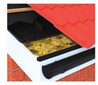 The profile is designed to be used with 600mm, 450mm and 400mm rafter spacings - therefore a universal alternative to individual rafter trays.