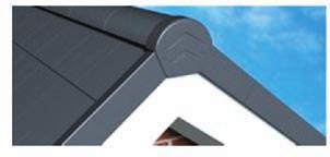 The SmartVerge Linear Dry Verge System from Manthorpe is designed for use with slates and interlocking plain tiles.