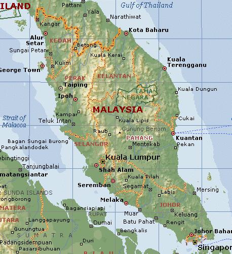 PENINSULAR MALAYSIA 11 States 87 Districts City