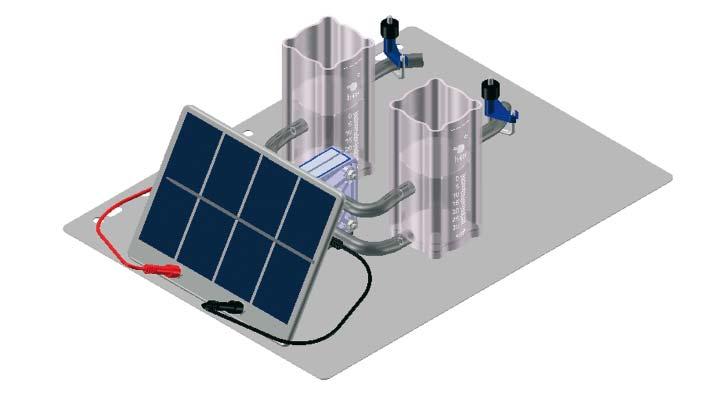 Experiment 2 Solar hydrogen generation and storage Overview The objective of the experiment is to operate the electrolyser with the generated energy.