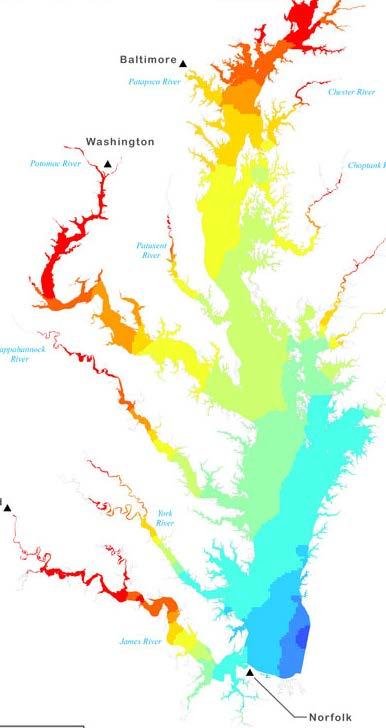 Case Study: James River Estuary James River: southernmost and 3 rd largest tributary of Chesapeake Bay.