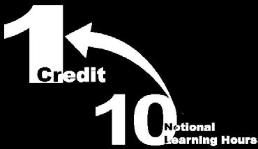 QF credit 1 QF credit = 10 notional learning hours