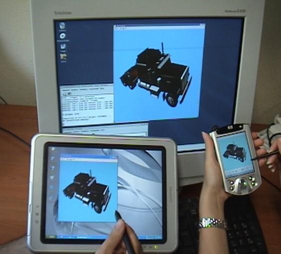 An application case Some applications require the implementation of simulation and virtual reality techniques, in particular to allow the users to benefit of innovative interactive devices (e.g.