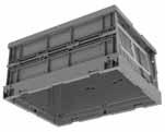 FOLDING BOX RANGE Our Folding containers have been designed to save space when not in use and reduce return journey transportation costs.