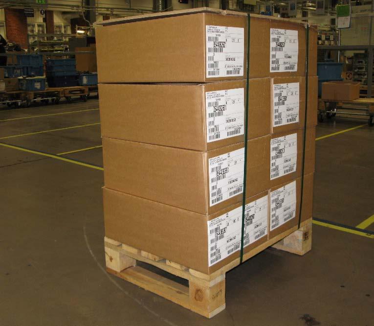 Packaging type Y2 Half pallet with cardboard boxes Picture 2.