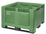 10 Rigid pallet containers 1200 x 1200 Big Box top benefits 1. 1200 x 1200 Big box containers 2. Logistics efficiency with a volume of 790 litres 3. Robust, hygienic and stable.