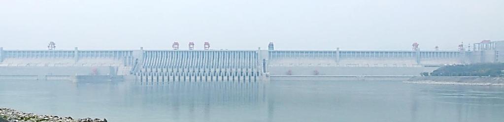 The Three Gorges Dam in China Impoundment of the Yangtze River in central China
