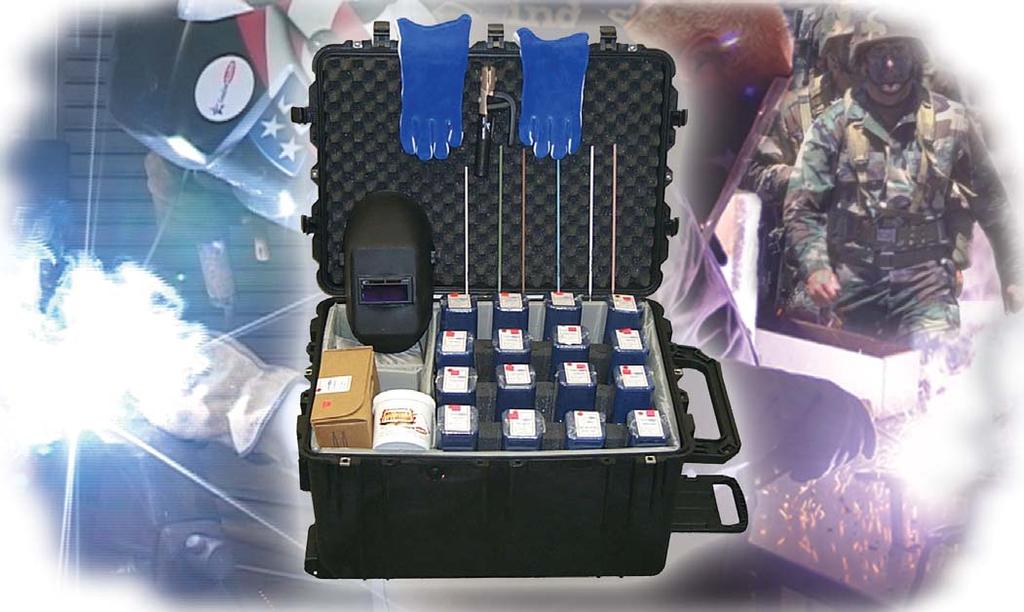 Welding Repair Kit Government Open Market Item Welding Repair Kit #10005 includes all of the following welding products: Old Faithful* - Electrodes for welding all types of steels Sand Dune* -